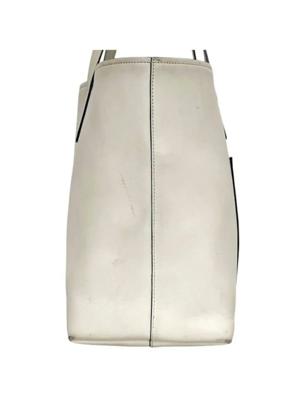 Prada Tote White Pouch with Leather 247 Shoulder Document